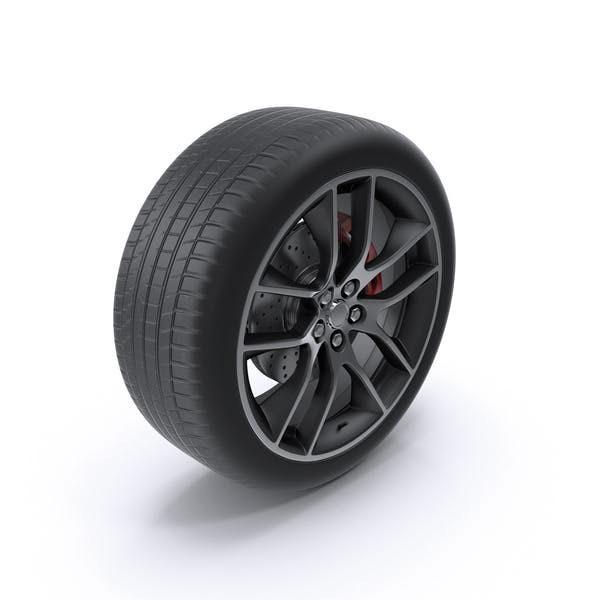 Car Wheel With Rotor